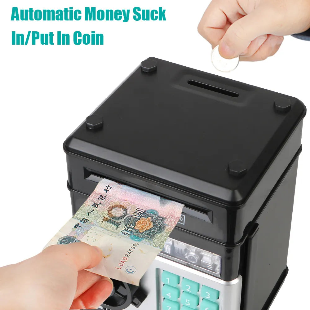 Electronic Piggy Bank: Automatic Mini Safe for Coins and Cash - A Hot Gift for Kids