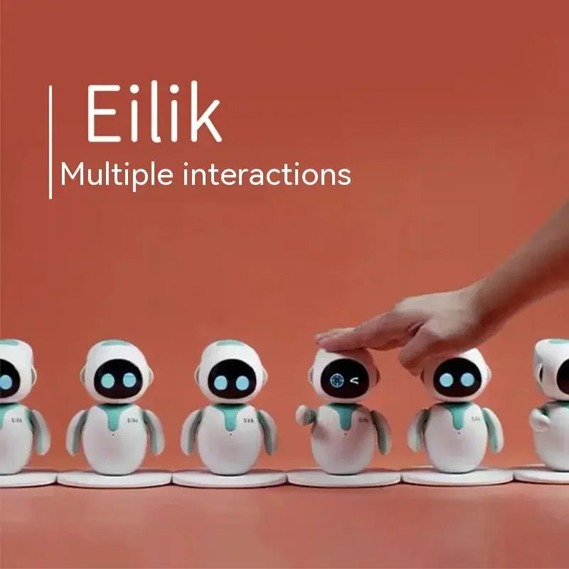 Eilik: Emotional & Intelligent AI Robot Toy - Interactive, Cute, & Educational! Abundant Emotions, Mini-Games, & Desk Decor. Ideal Companion for Kids!