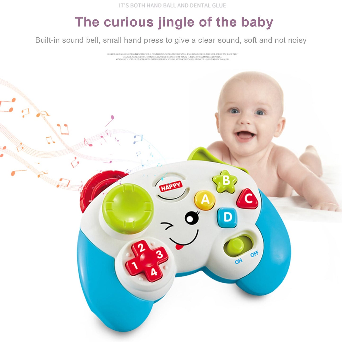 Interactive Learning Fun: Baby's Musical Game & Learn Controller with Lights and Sound