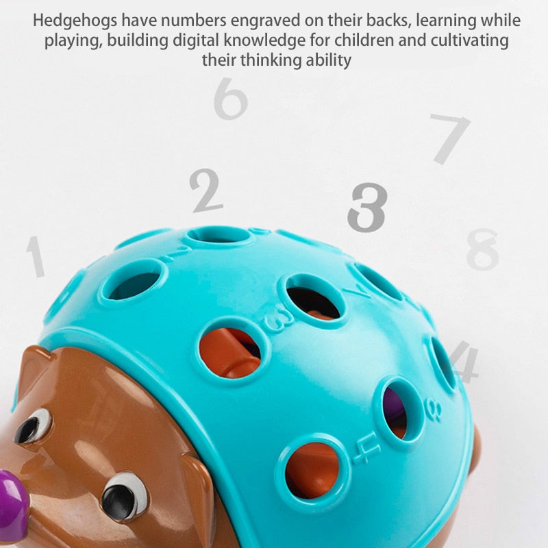 Hedgehog Training: Early Education Toy for Children's Fine Motor Skills and Hand-Eye Coordination (Ages 1-3) - Montessori Inspired