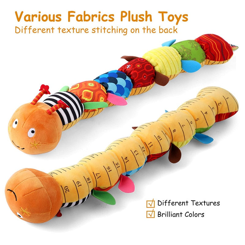 Sensory Delight: Musical Caterpillar Worm Plush Toy for Babies - A Perfect Interactive and Educational Gift!