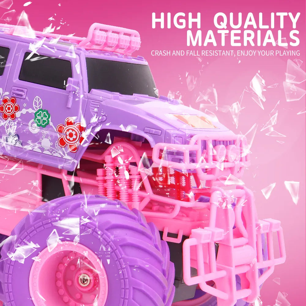 Purple RC Off-Road Drifting Car: High-Speed Electric Drive with Big Wheels, Perfect for Girls!