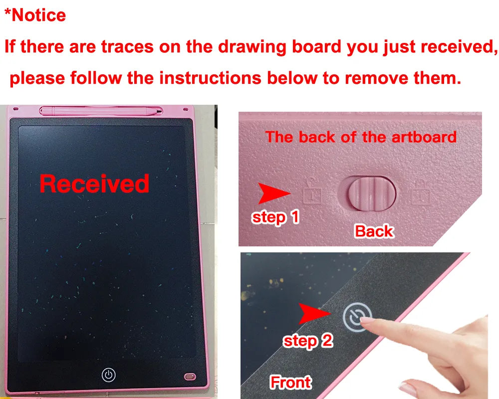 LCD Drawing Board - Creative Writing Tablet for Kids, Art and Magic Blackboard - Available in 8.5, 10, 12, and 16 Inches