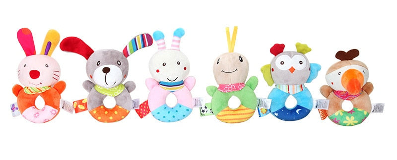 Educational Hanging Rattles for Newborns in Their Soft Crib Wonderland