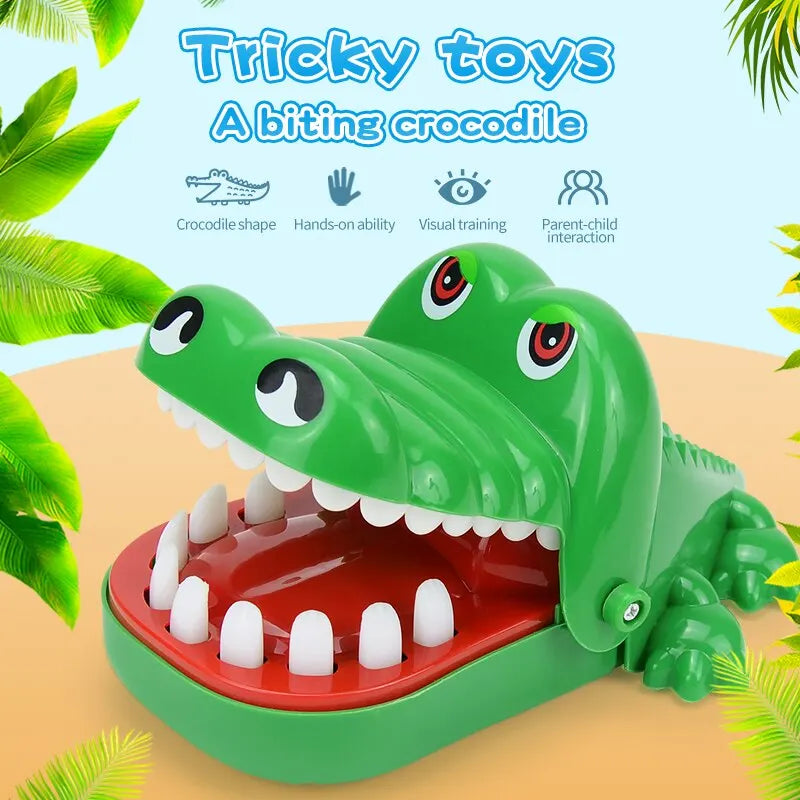 Alligator Bite Fun: Crocodile Teeth Toys for Kids – Perfect for Parties and Luck-Filled Children's Pranks!