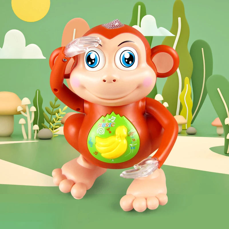 Electric Dancing Monkey: Singing Baby Toy with Swing and Walking Features - Musical Entertainment for Babies and Toddlers