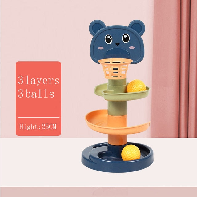 Rolling Ball Tower: Montessori Educational Game for Babies