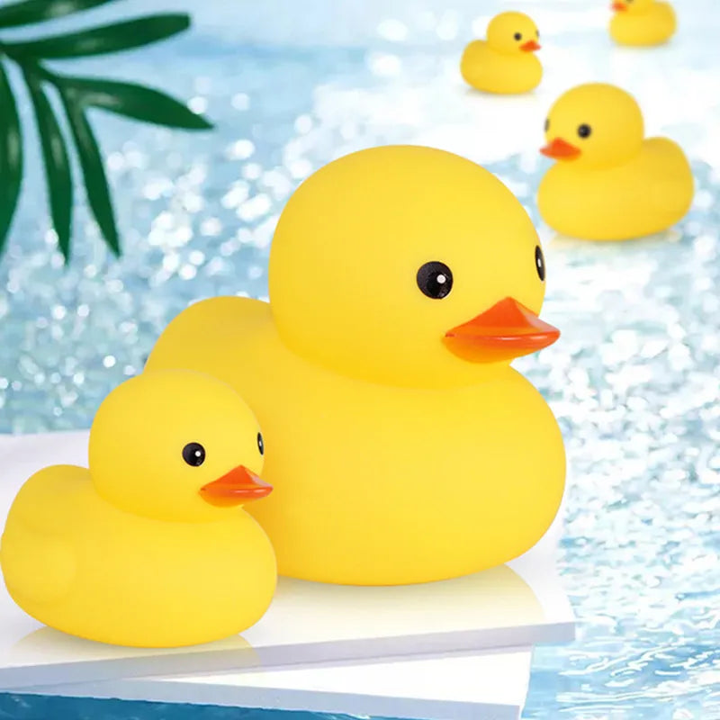 Rubber Yellow Duck: Bathtime Water Play in the Bathroom