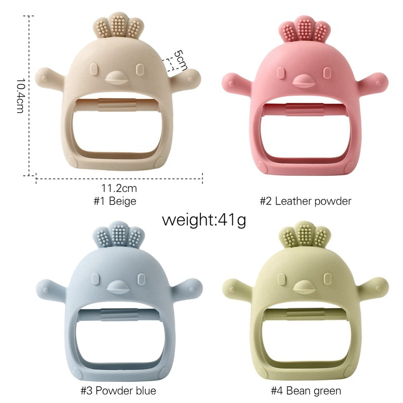 Silicone Baby Teether Gloves: Gentle Dental Care for Newborns, Pacifier, and Teething Needs (0-6 Months)