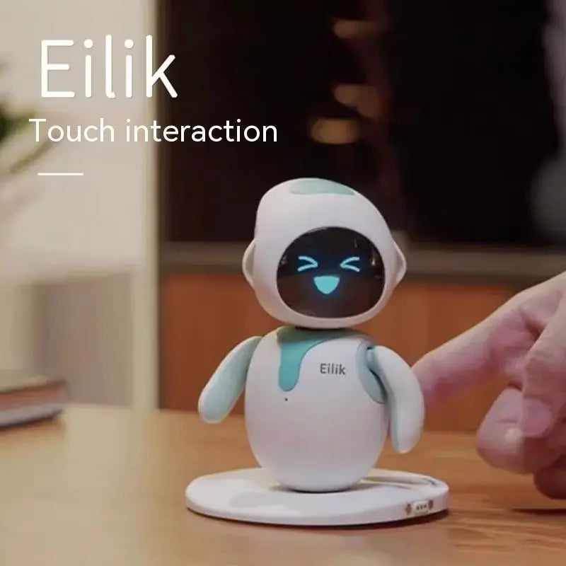 Eilik: Emotional & Intelligent AI Robot Toy - Interactive, Cute, & Educational! Abundant Emotions, Mini-Games, & Desk Decor. Ideal Companion for Kids!