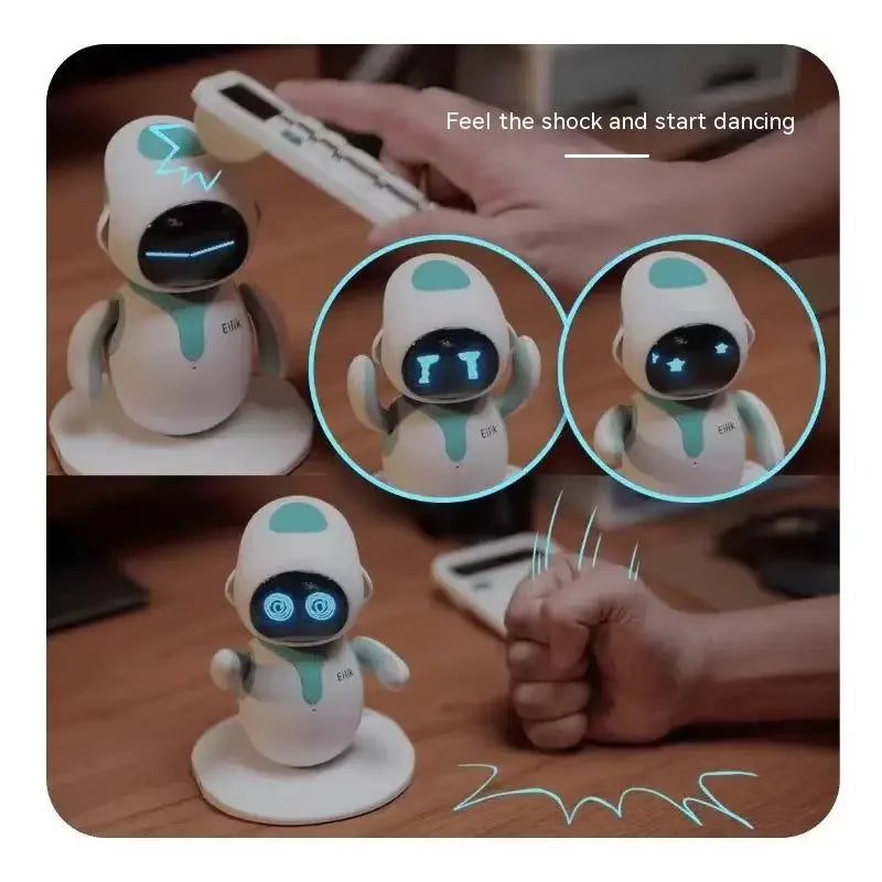 Eilik: Emotional & Intelligent AI Robot Toy - Interactive, Cute, & Educational! Abundant Emotions, Mini-Games, & Desk Decor. Ideal Companion for Kids!