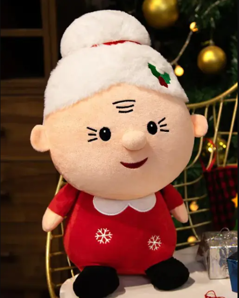 Christmas Plush Toy – Cute Santa & Snowman Dolls for Kids and Holiday Decoration & Gift