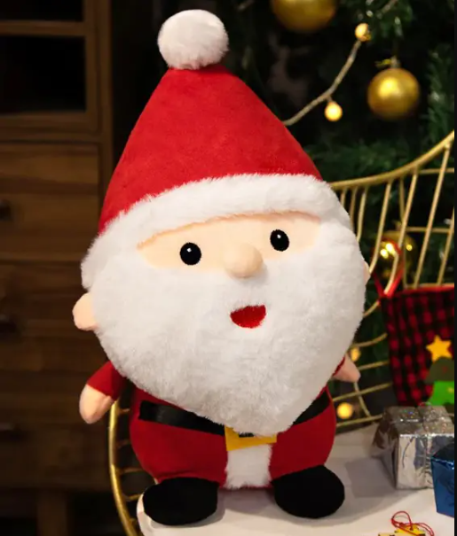Christmas Plush Toy – Cute Santa & Snowman Dolls for Kids and Holiday Decoration & Gift