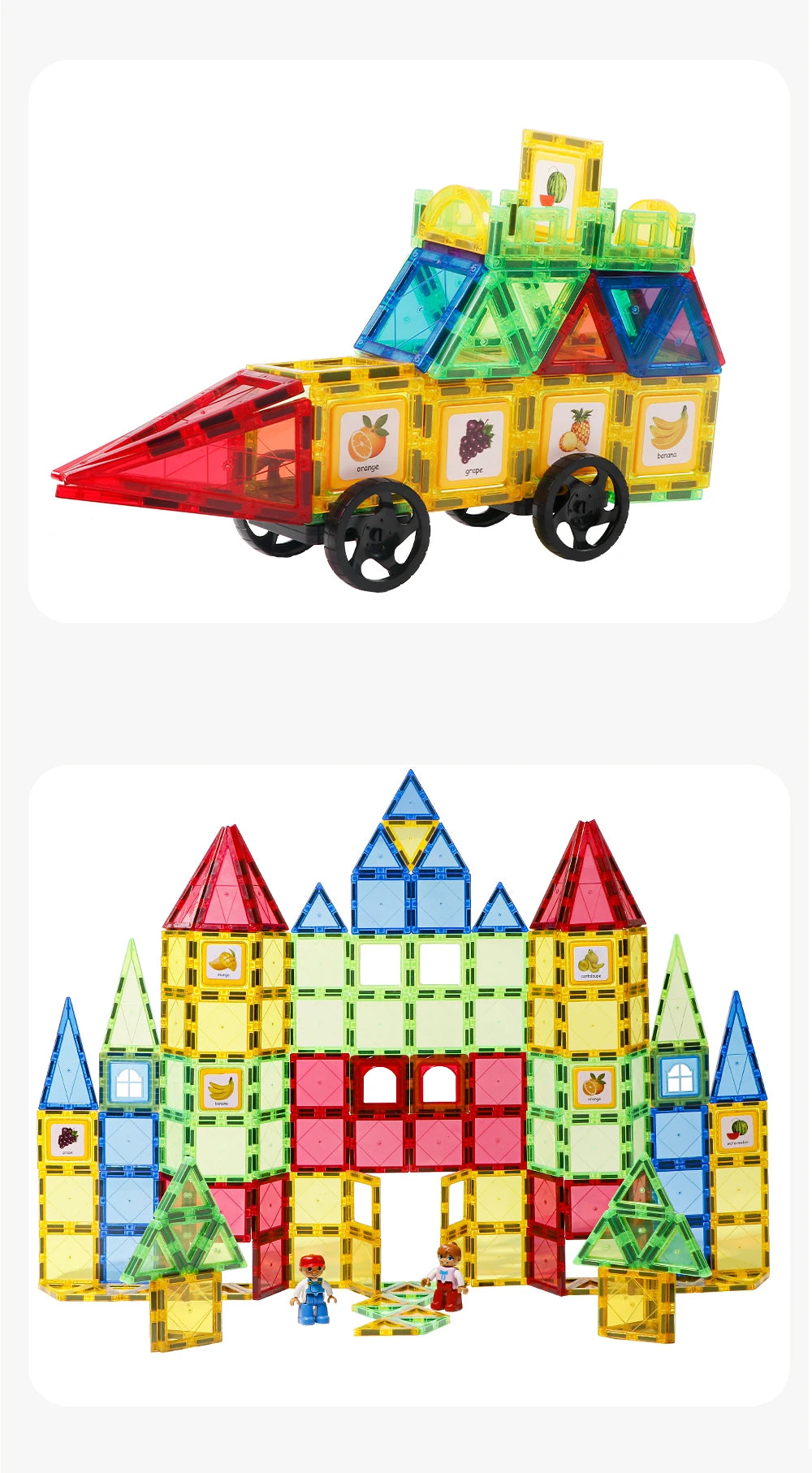 Magnetic Masterpiece: Crafting with Magnet Building Tiles and Clear Magnetic 3D Blocks Construction Set