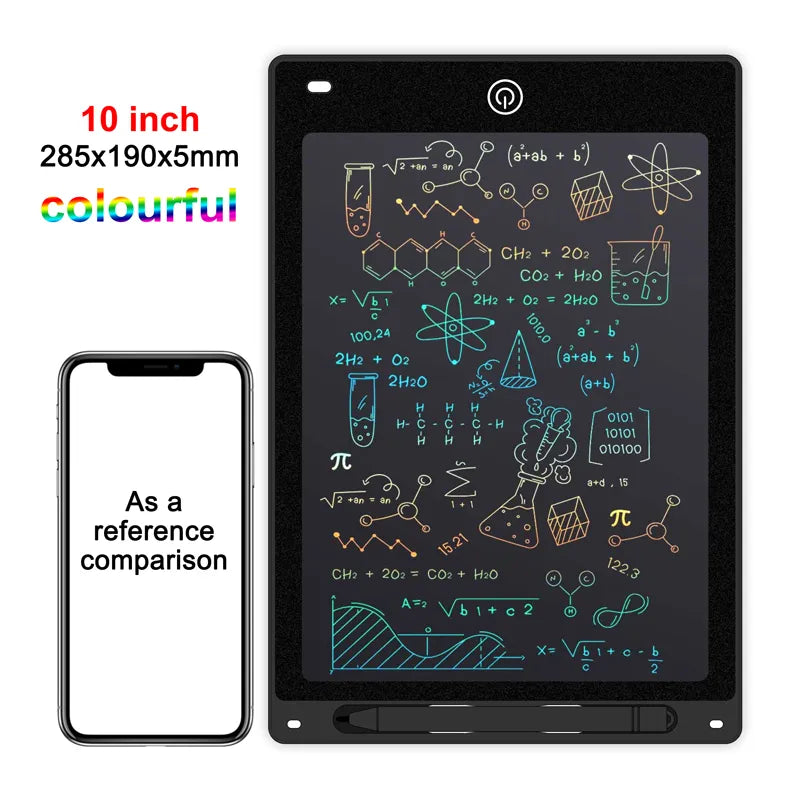 LCD Drawing Board - Creative Writing Tablet for Kids, Art and Magic Blackboard - Available in 8.5, 10, 12, and 16 Inches