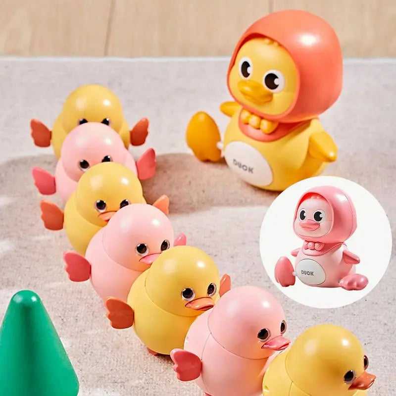 Electronic Musical Duck Toy: Magnetic Swinging, Walking, Crawling - Adorable Baby Toy