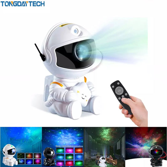 Astronaut Galaxy Star Projector: LED Night Light for Bedroom Decoration, Perfect Gift for Kids and Adults