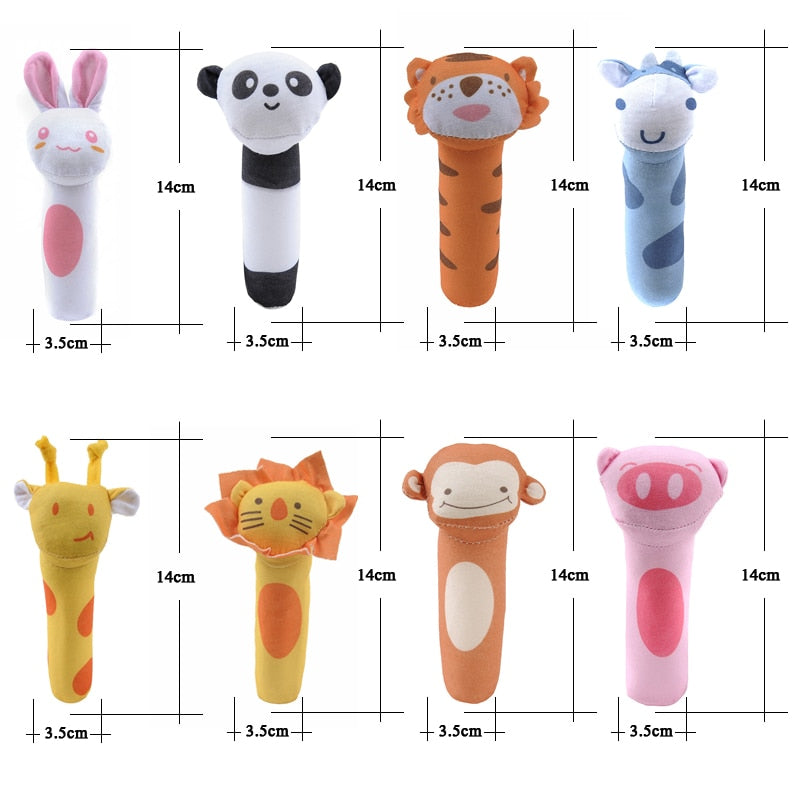 Educational Hanging Rattles for Newborns in Their Soft Crib Wonderland