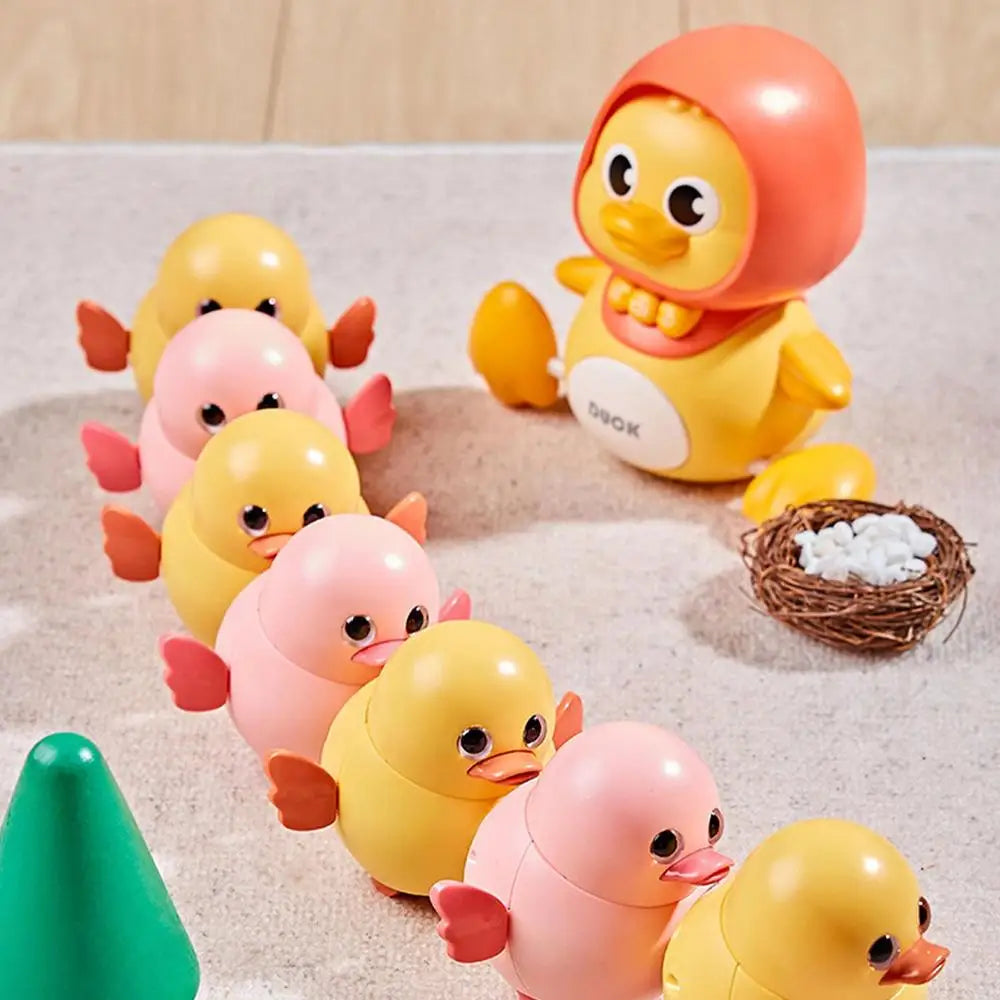 Electronic Musical Duck Toy: Magnetic Swinging, Walking, Crawling - Adorable Baby Toy