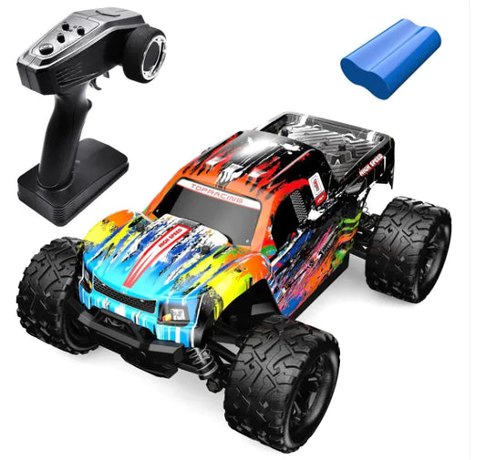 High-Speed RC Car – Durable Off-Road Racing Toy with Proportional Steering & Accessories