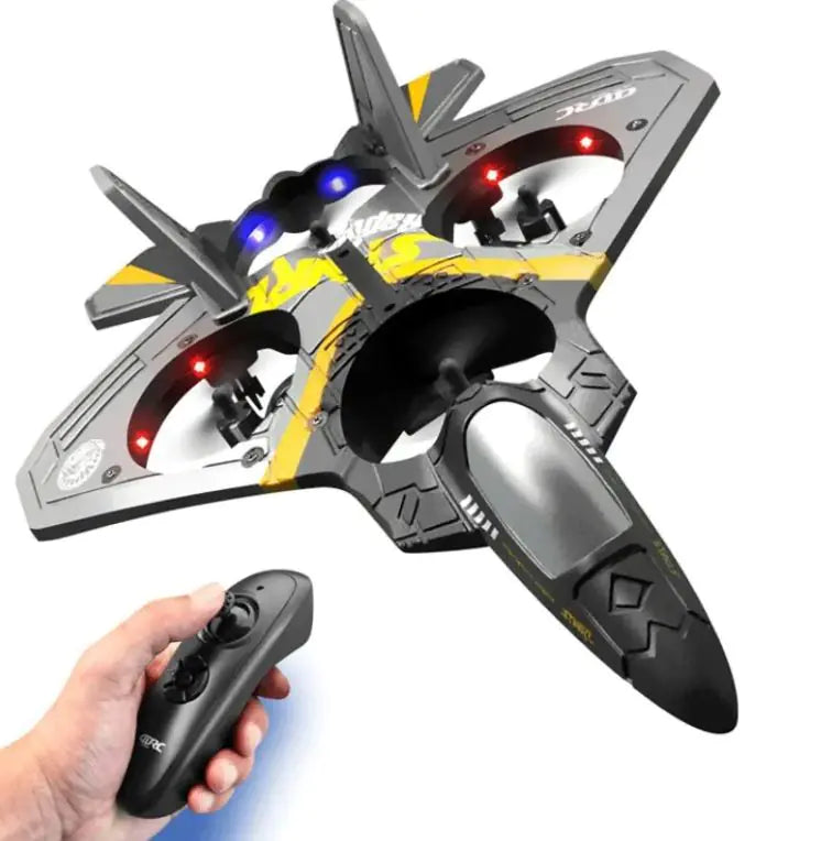 Children's RC V17 Fighter Jet – Drop-Resistant Foam Glider Stunt Toy