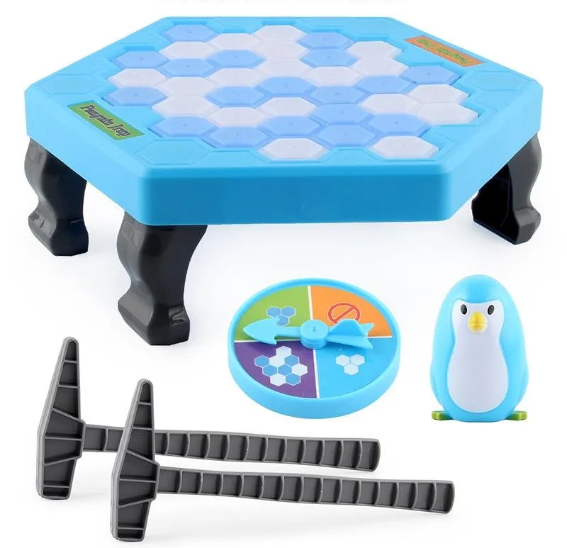 Arctic Penguin Ice Breaker Table Game: Interactive Parent-Child Puzzle Toy for Fun Family Parties, Kids' Games, and Cognitive Skills Training