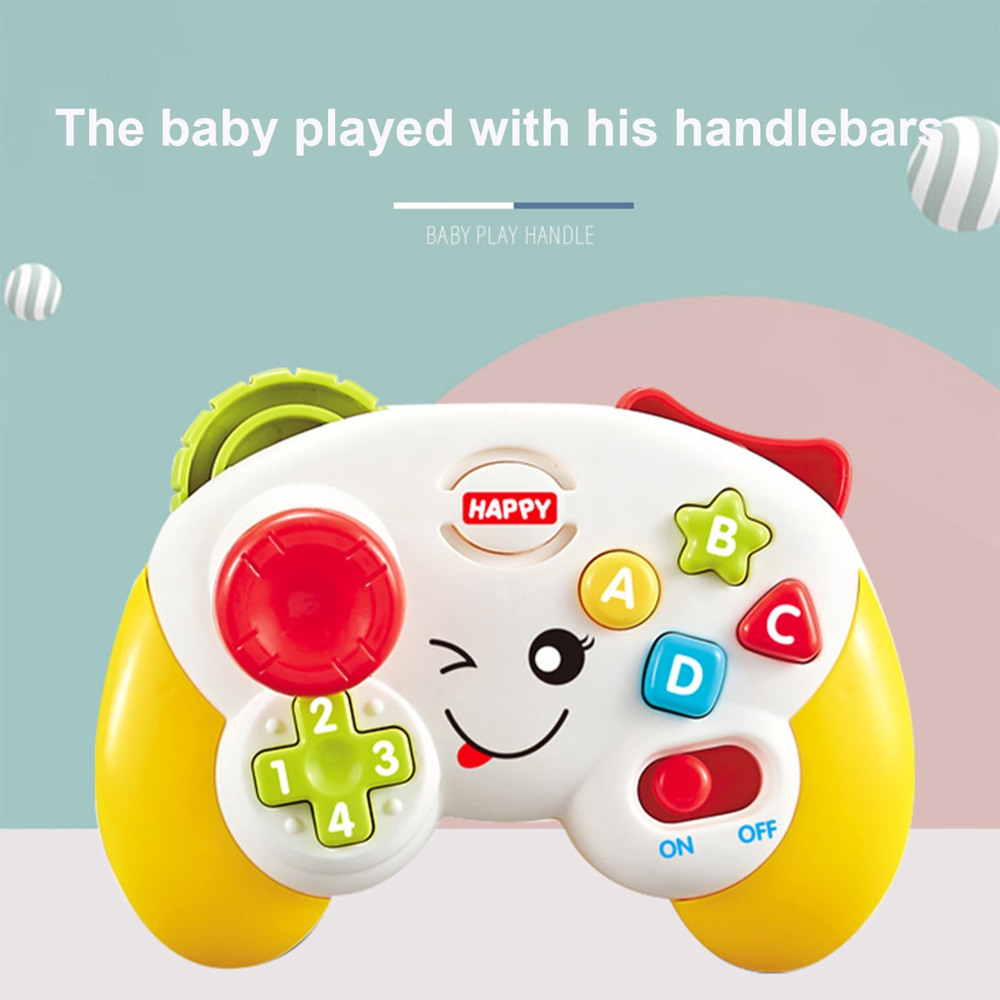 Interactive Learning Fun: Baby's Musical Game & Learn Controller with Lights and Sound